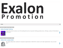 Tablet Screenshot of blog.exalonpromotion.com